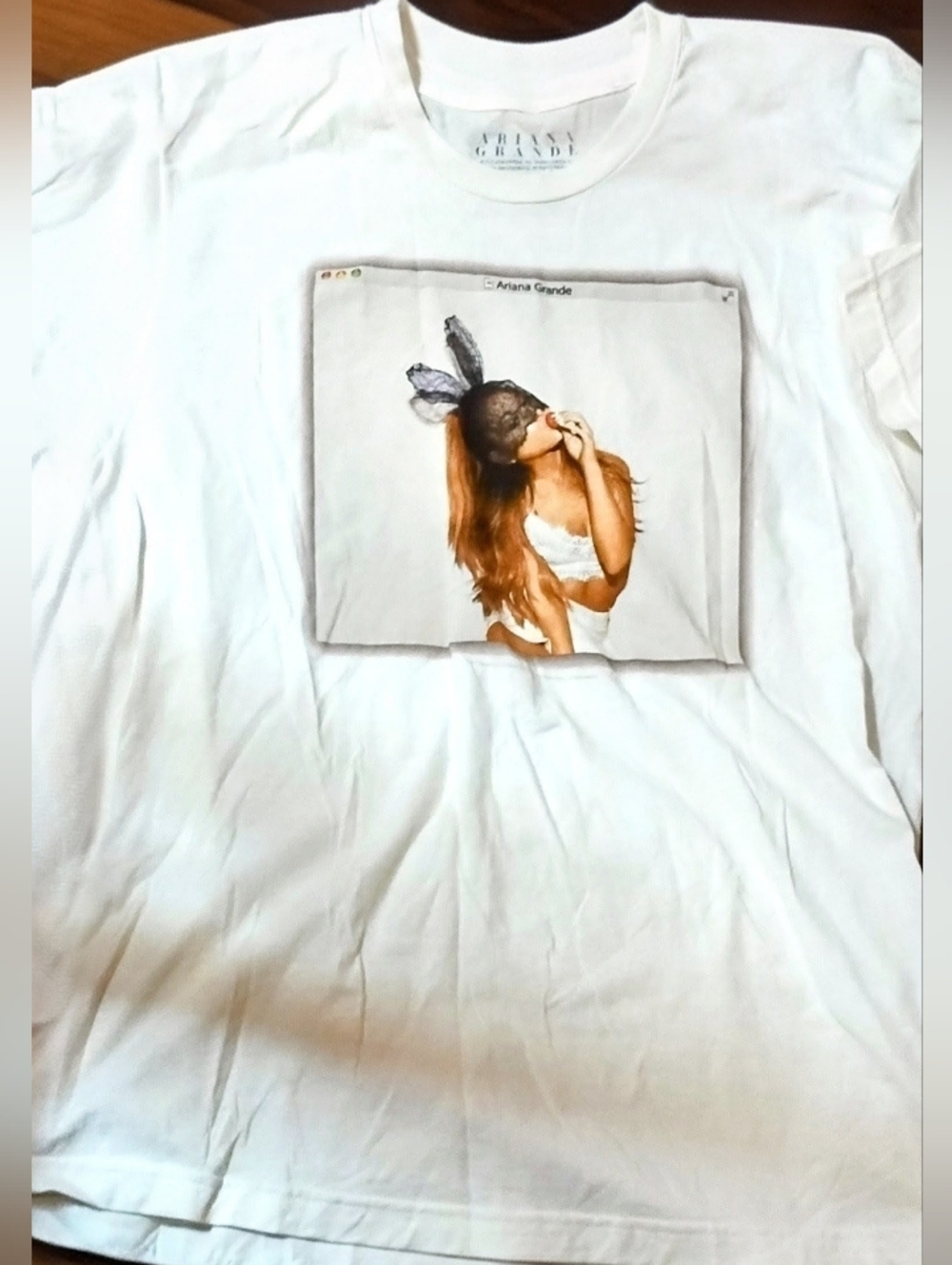 Ariana Grande "The  Honeymoon  World Tour 2015 " Bunny Mask Portrait